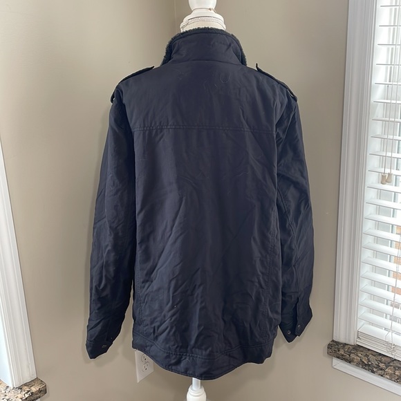 Mens Marc Anthony fur collar coat - Picture 2 of 5